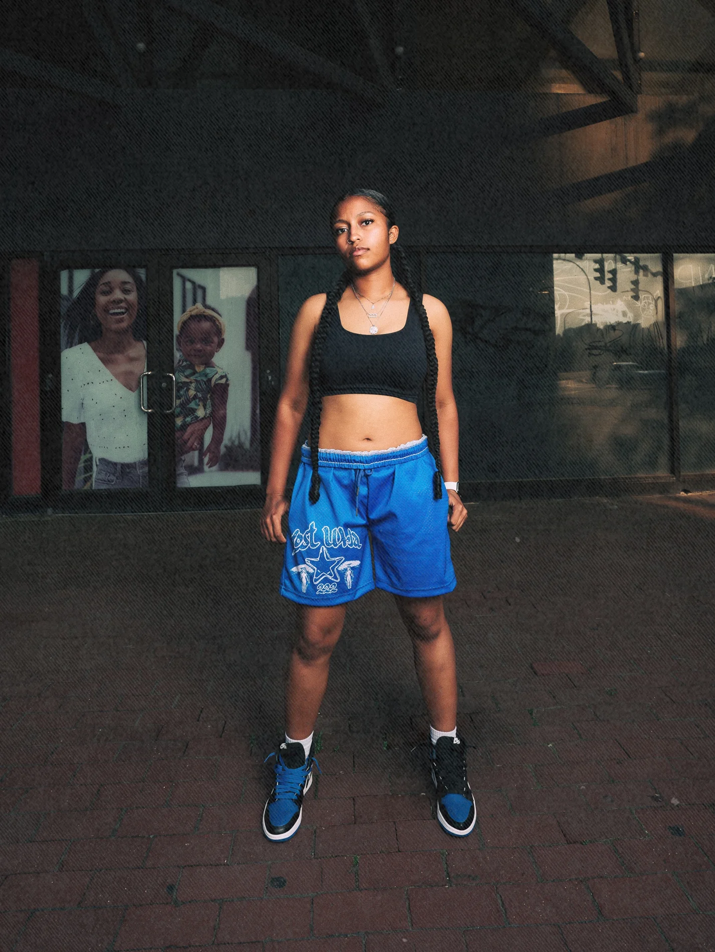 Star Graphic Shorts — Royal Blue