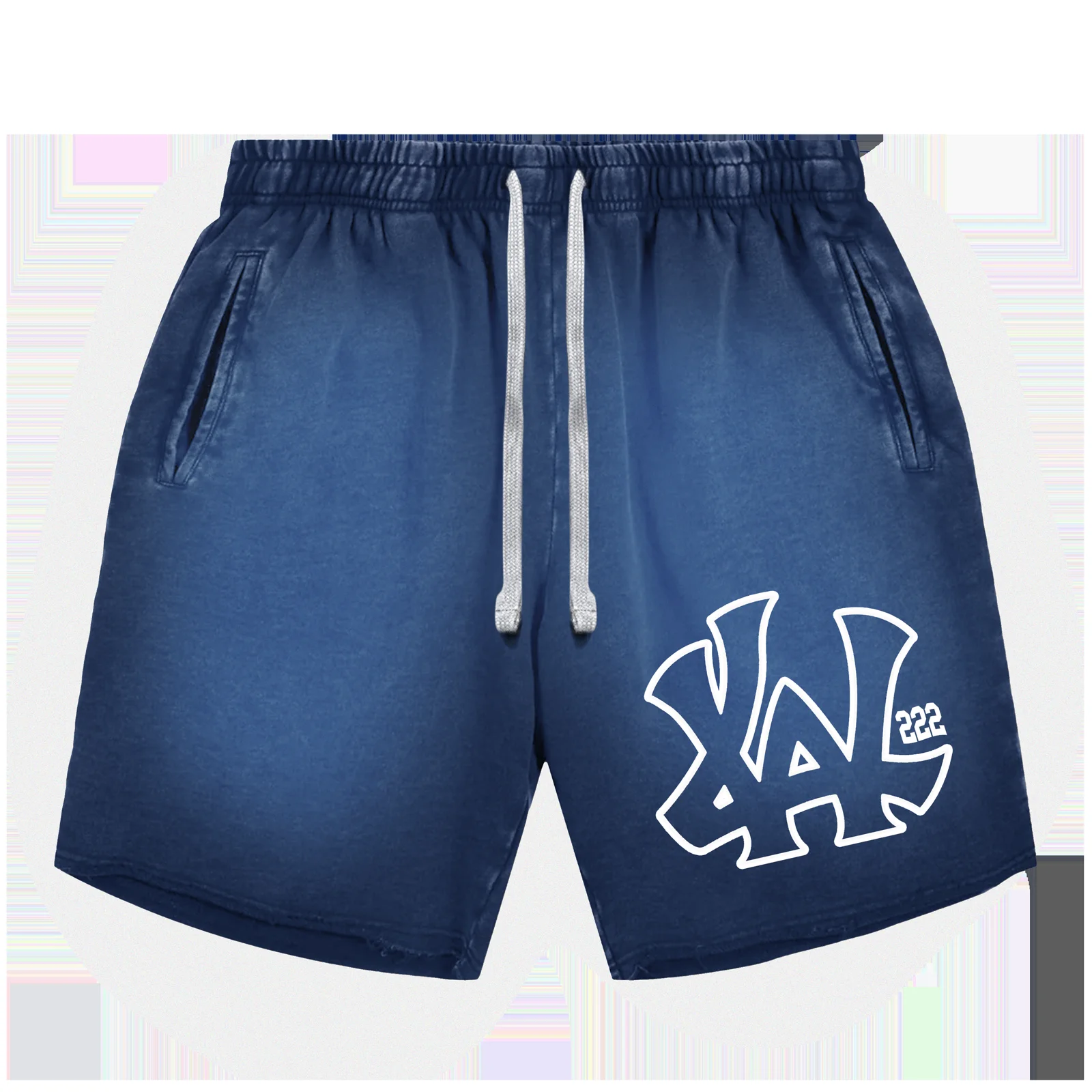 Monogram Shorts — Navy