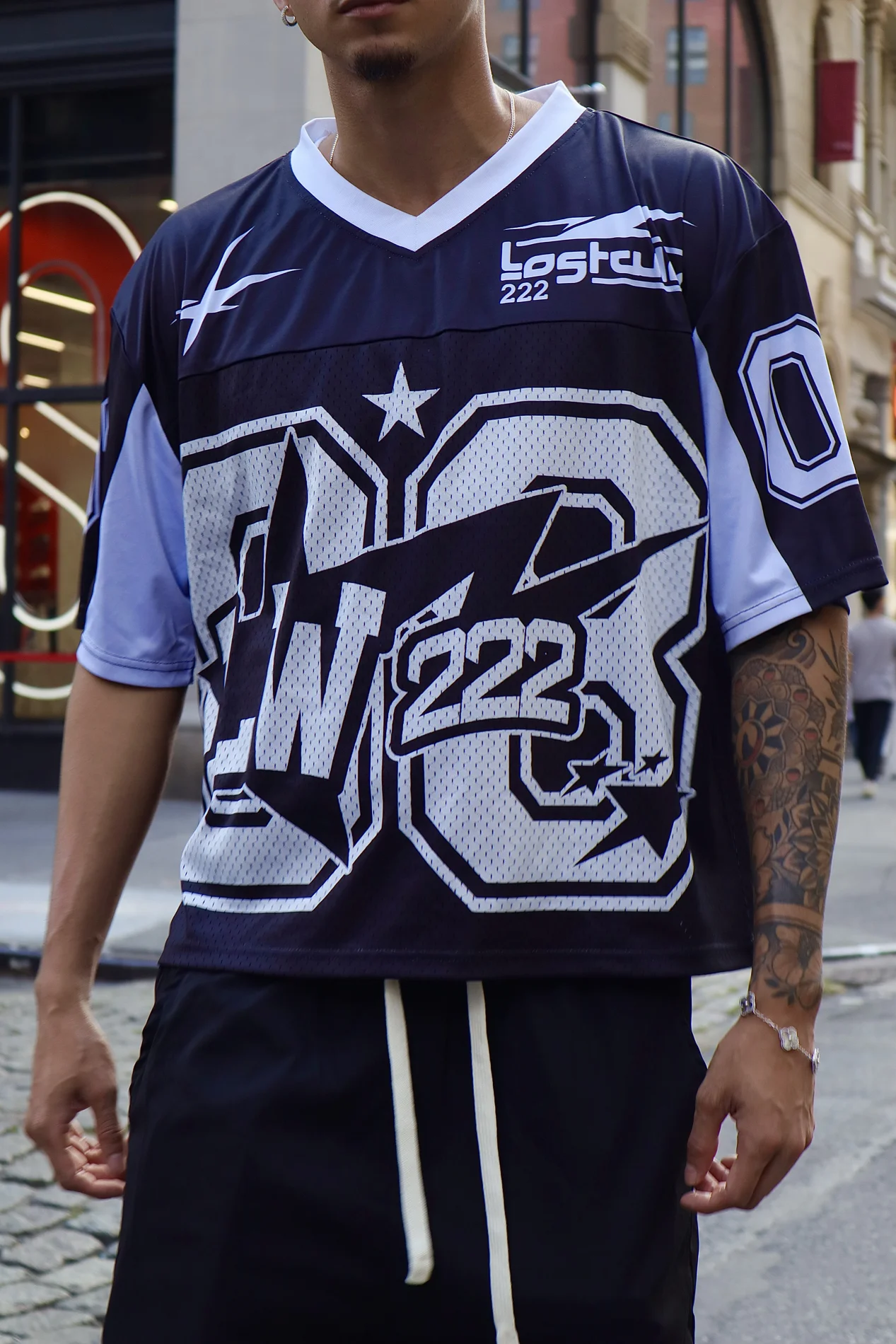 08 Graphic Jersey — Navy